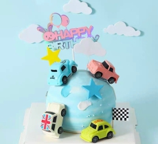 Xe Mini Cooper Trang trí bánh kem