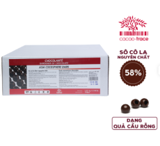 Sô cô la nguyên chất trái banh Cocosphere - Đen 58% - RD-001