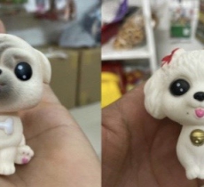 Chó cute trang trí bánh