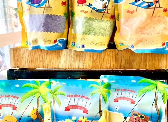 Ngũ cốc trang trí Bánh Yummy Các vị (Dâu, Lá Dứa, Cam, Khoai môn, Xoài, Socola)
