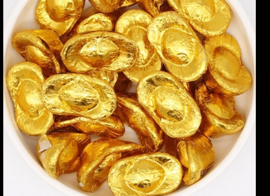 Socola Thỏi Vàng trang trí bánh