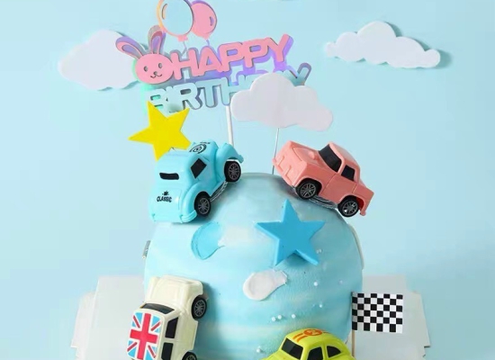 Xe Mini Cooper Trang trí bánh kem