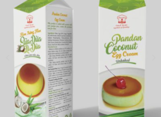 Kem Trứng Flan Sữa Dừa Lá Dứa (1 kg)