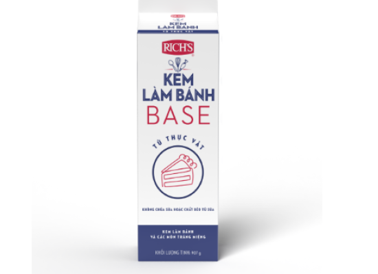 Kem tươi Topping Base Rich’s – hộp cao 907g