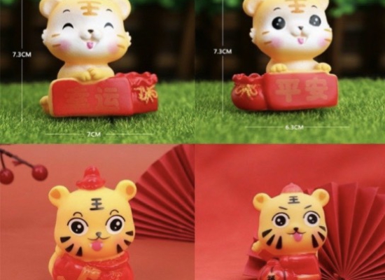 Hổ túi tiền trang trí bánh