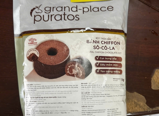 Bột Chiffon Sô cô La Puratos
