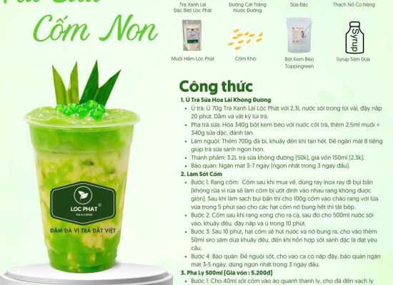 Cốm Dẹp Xanh Viettin Mart 500G