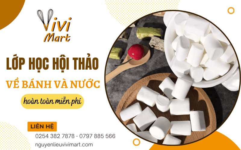 lớp học hội thảo miễn phí về bánh và nước