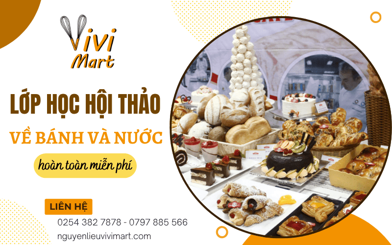 lớp học hội thảo miễn phí về bánh và nước