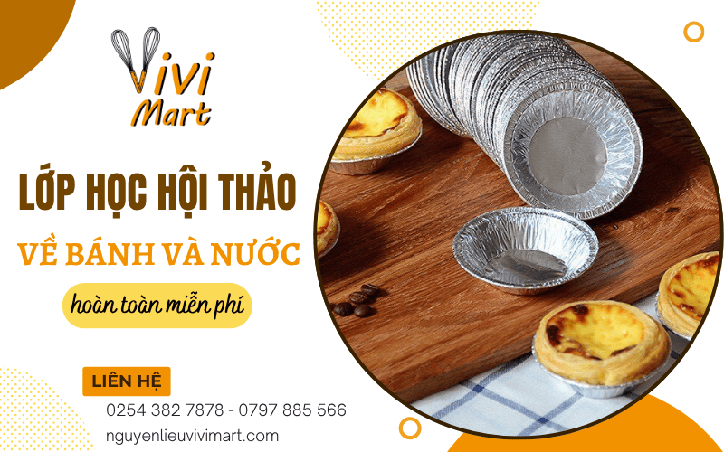 lớp học hội thảo miễn phí về bánh và nước