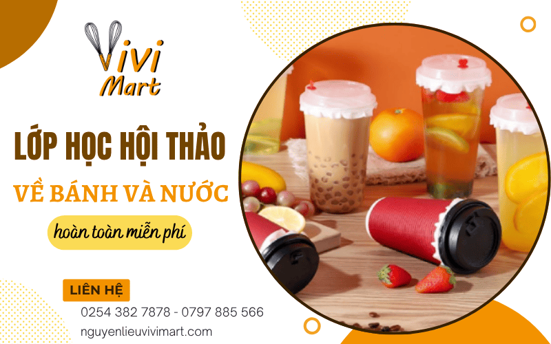 lớp học hội thảo miễn phí về bánh và nước