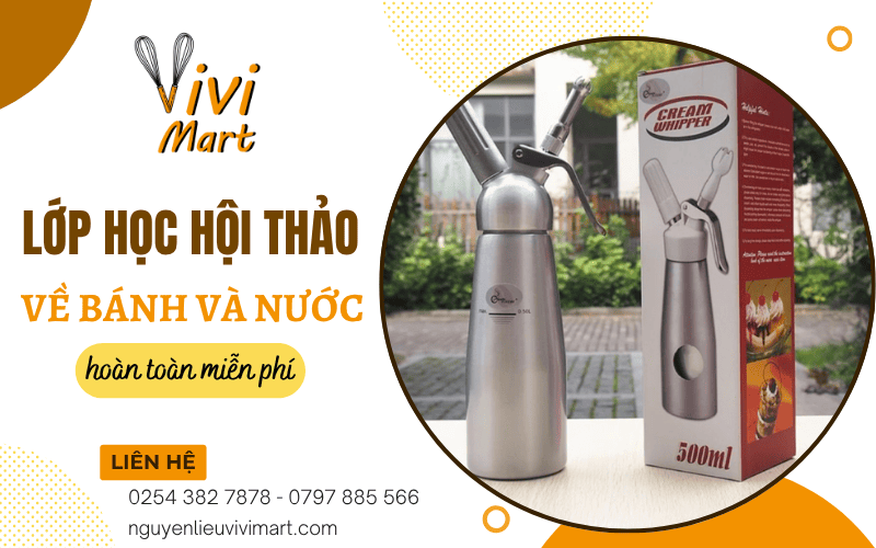 lớp học hội thảo miễn phí về bánh và nước