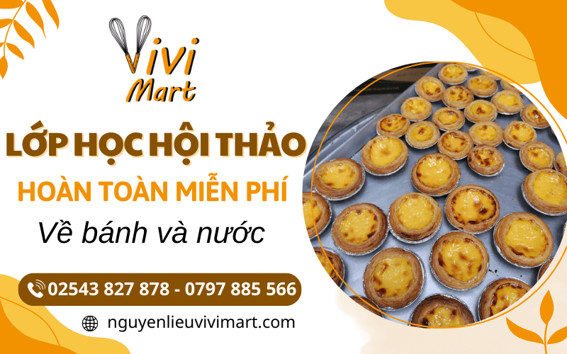 Lớp học hội thảo miễn phí về bánh và nước