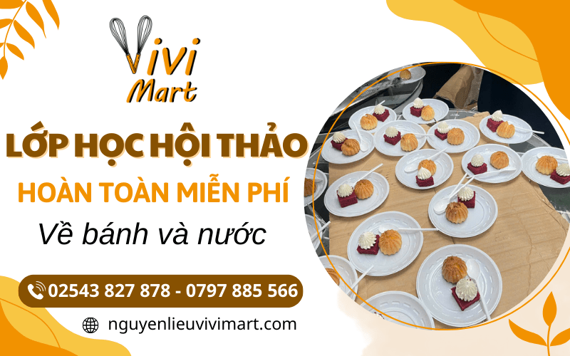 Lớp học hội thảo miễn phí về bánh và nước