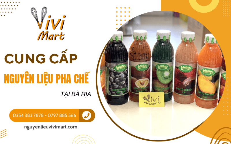 nguyên liệu pha chế tại Bà Rịa
