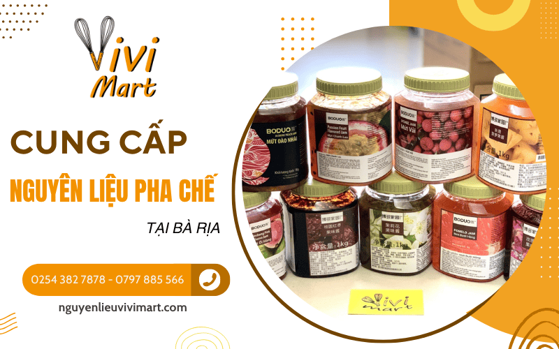 nguyên liệu pha chế tại Bà Rịa