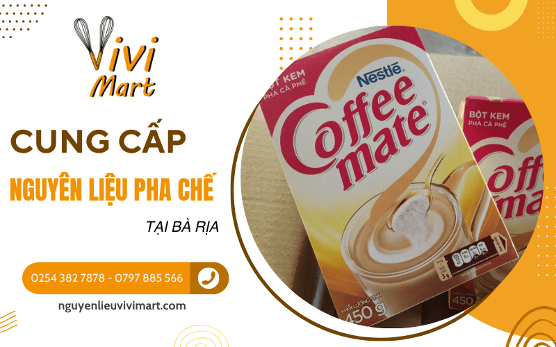 nguyên liệu pha chế tại Bà Rịa